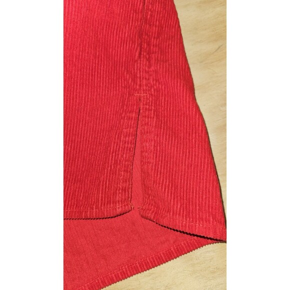 VTG 90s Marlboro Unlimited Red Corduroy 1/2 Zip Pullover Shirt Jacket XL XLarge - Picture 9 of 12